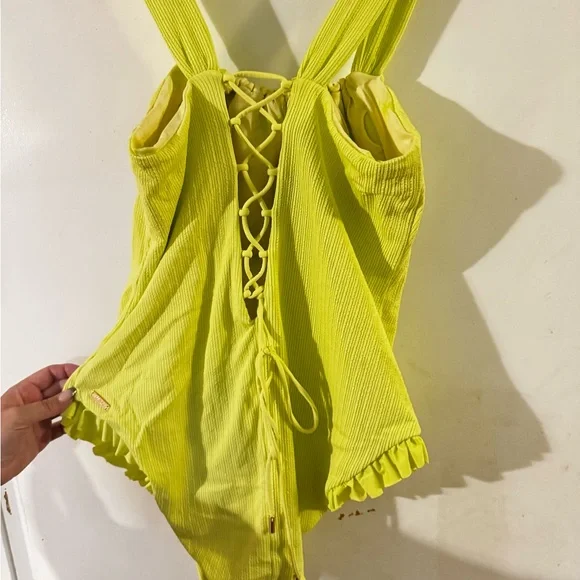 POPFLEX Yellow One Piece Swimsuit - Picture 2 of 6